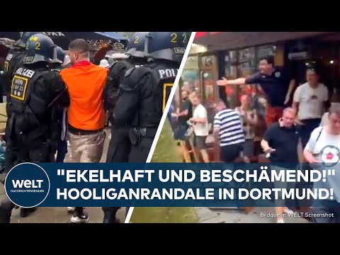 EM 2024: Massenschlägerei in Dortmund! Hooligans zerlegen Kneipe vor Match Niederlande vs England!