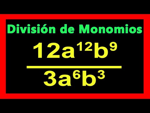 ✅👉 Division de Monomios entre Monomios