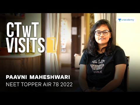 CTwT Visits NEET Topper Paavni Maheshwari, AIR 78 NEET 2022 | Study Room | Learning Hacks