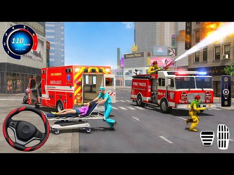 Emergency Firefighter Game 3D _ Fireman The City Fire Truck Simulator 2026 | Android Gameplay