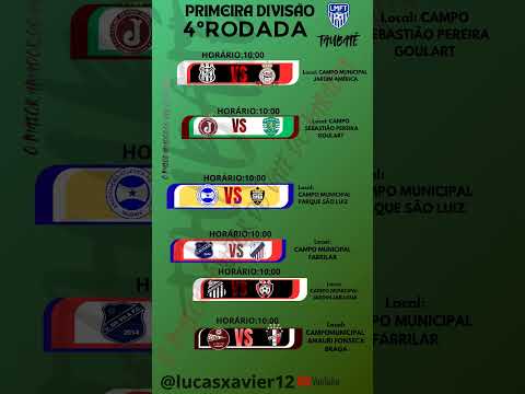 CAMPEONATO AMADOR DE TAUBATÉ-4° RODADA #campeonato #gols #lancesaovivo