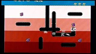 Dig Dug on Atari 8 bit / 65XE. Gameplay & Commentary