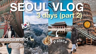 SEOUL SOUTH KOREA TRAVEL VLOG 🇰🇷 pt 2 | (Nami Island, Gangnam, Myeongdong, Alpaca World)