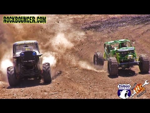 MEGA TRUCK VS  ROCK BOUNCER HILL CLIMB