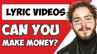 Can You Make Money Online YouTube With Lyric Videos? (YouTube Automation)