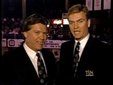 January 4, 1991 World Junior Hockey Championships Canada Soviet Union / USSR Gold Medal Game Part 1