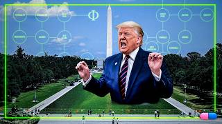 Trump is Symbolically Castrated by Green Algae Reflecting Pool
