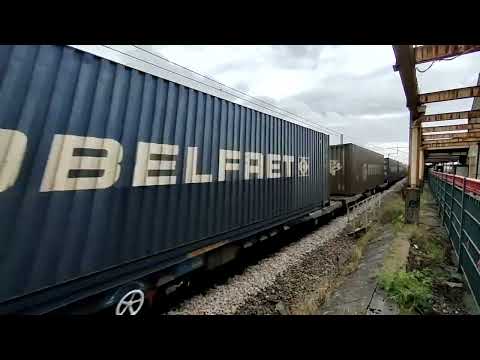 RMT Strike Day Intermodal Freight Move DRS 66423 4Z45 Carnforth 20/08/2022