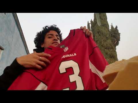 Unboxing Arizona Cardinals Carson Palmer nfl jersey
