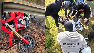 Motorcycle Crashes & CRAZY Motorcycle Moments #659