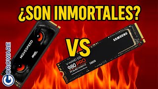 Parte 3 prueba de resistencia SSD: Movespeed Black Panther vs Samsung 980Pro. Test extremo escritura