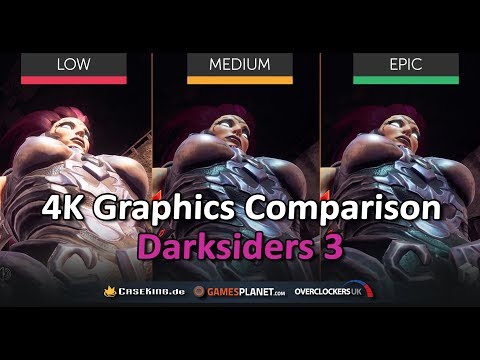 Darksiders 3 Graphics Comparison Epic vs Medium vs Low | PC | 4K UHD