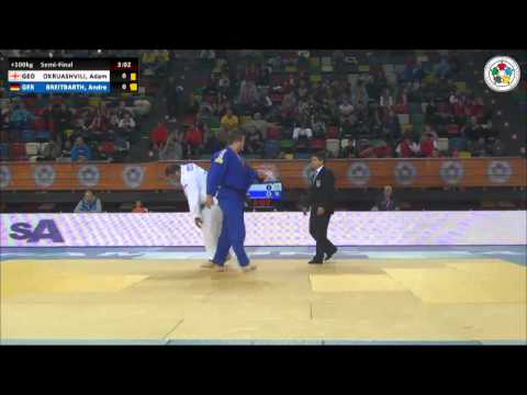Adam OKRUASHVILI (GEO) Vs Andre BREITBARTH (GER) - Judo Grand Prix Samsun 2014 [+100kg]