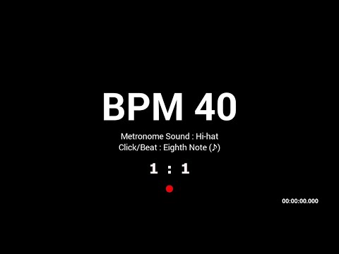 Metronome BPM 40 / Hi-hat / 8th