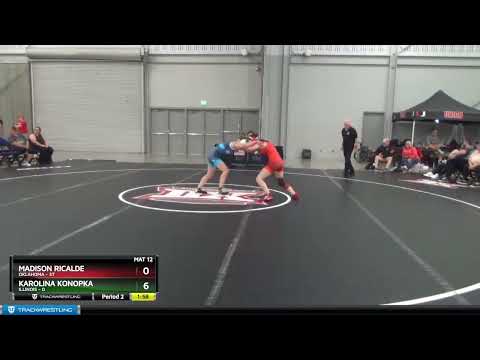 105 Lbs Round 5 (8 Team) - Madison Ricalde, Oklahoma Vs Karolina Konopka, Illinois 7b1f