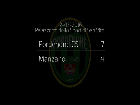 Serie C FVG 2015/16 Pordenone C5 - Manzano: goal and highlights