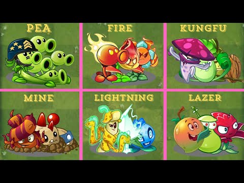 PVZ 2 Random 6 Teams 3 Plants - Which Team Plant Will Win? - Pvz 2 Team Plant vs Team Plant