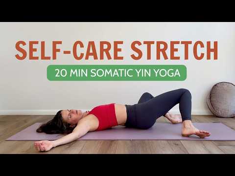 20 Min Somatic Yin Yoga Stretch For Stress Relief