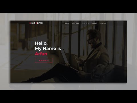 One Page Full Website Project For Practice | HTML CSS Responsive Website