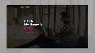 One Page Full Website Project For Practice | HTML & CSS Responsive Website