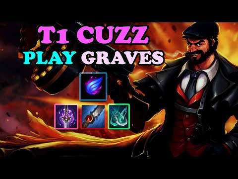 T1 CUZZ PLAYS JUNGLE GRAVES VS KARTHUS - KR DIAMOND PATCH 10.21