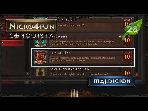 Diablo 3 RoS - Guía - Conquista - Maldición [2.7.5 - S28]