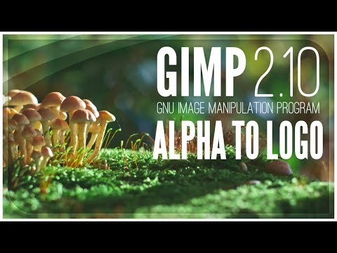 Alpha to Logo in Gimp 2.10