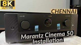 Video thumbnail for #marantz Cinema50 9.4ch #dolbyatmos 8K AV receiver Installation and Calibration in CHENNAI by AVReceiver Tamil