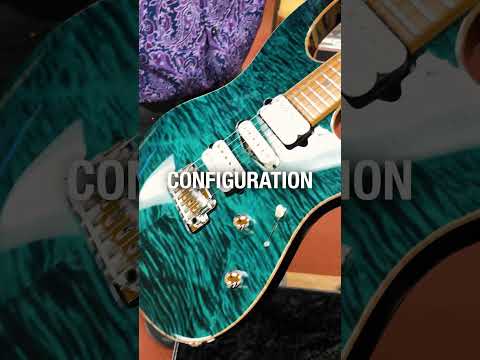 🤩 Suhr Custom Modern HSH Flame Maple Top Roasted Maple Neck Transparent Teal 7.05lbs