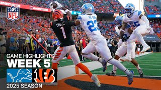 Detroit Lions vs. Cincinnati Bengals Game Highlights | NFL 2025 Season Week 5
