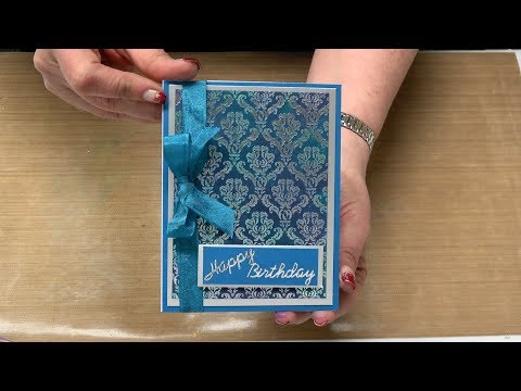 #322 Easy Peasy Inking on Embossed Paper, Vellum and Foil Paper with Ombre & Bold Inks & Art Crayon