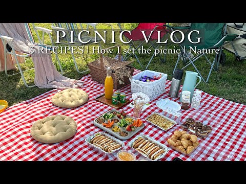 PICNIC VLOG | How I set the picnic aesthetically | 3 recipes | Kuwait National day | fun picnic idea
