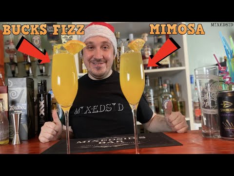 How to make a Buck's Fizz cocktail and Mimosa cocktail to celebrate New Years Eve!