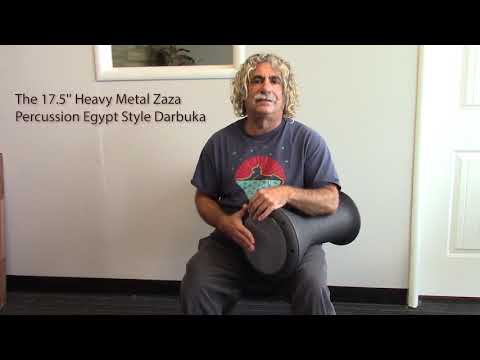 AMAZING DARBUKA FROM TURKEY! The 17.5'' Heavy Metal Zaza Percussion Egypt Style Darbuka - DEMO
