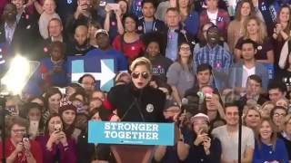 Lady Gaga - Come To Mama Live Hillary Clinton’s Rally in North Carolina