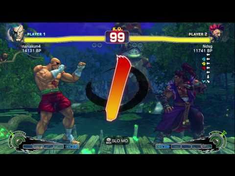 Fujino [Akuma] vs nanakun4 [Sagat] SSF4 Japanese Online Ranked Matches - TRUE-HD