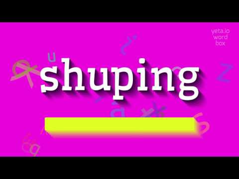How to say "shuping"! (High Quality Voices)