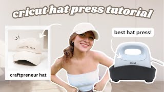 CRICUT HAT PRESS UNBOXING 🧢 | 2 Cricut Hat Press Projects To Make (Easy!)