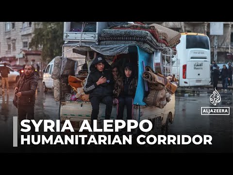 Troop build up outside Aleppo: Syria's military opens humanitarian corridor