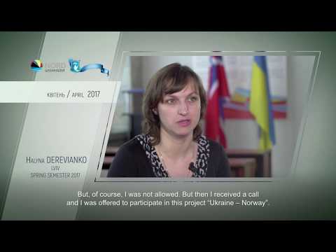 Video feedback of Halyna Derevianko, graduate of the Ukraine-Norway project