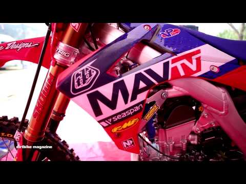 Bikes of the Outdoors featuring Shane McElrath's Lucas Oil Troy Lee Designs Honda CRF250R