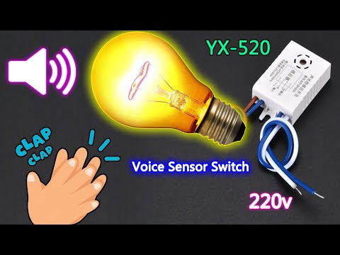 220V Voice Sensor Switch Indoor Intelligent Auto On Off Lights Switch Detector BDM