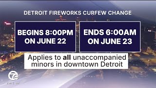 Detroit City Council approves earlier curfew for minors for Detroit fireworks show