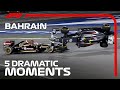 Five Of The Most Dramatic Moments On Track | Bahrain Grand Prix