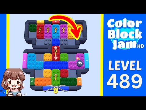 Color Block Jam Level 489 Solution Walkthrough