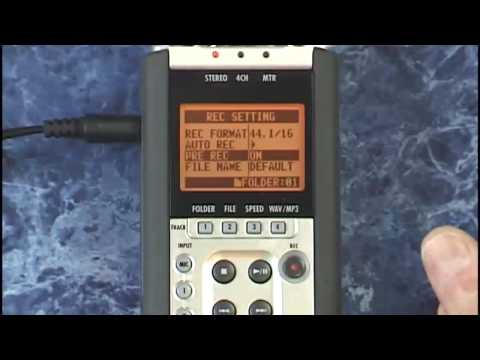 Zoom H4n Tutorial Review recording formats and pre record trigger