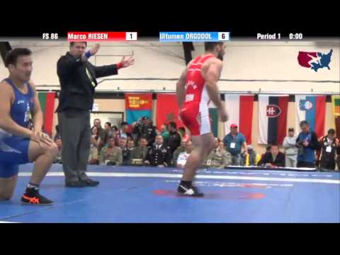 86 KG Gold - Marco Riesen (SUI) vs Uitumen Orgodol (MGL)