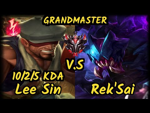 FNC Broxah (LEE SIN) vs REK'SAI - 10/2/5 KDA JUNGLE GAMEPLAY - EUW Ranked GRANDMASTER