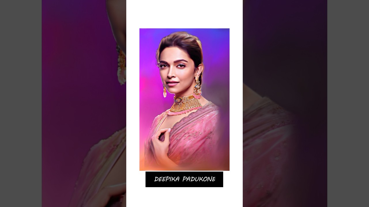 Digital Oil Paint of Bollywood Beauty Deepika Padukone 😍