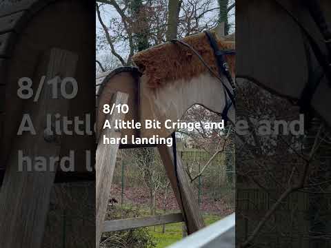 Rate my fails with me✨ #equestrian #horse #pony #horseriding #fail #hobbyhorse #jumpingfail